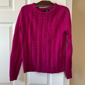 Land’s End hot pink sweater Sz S